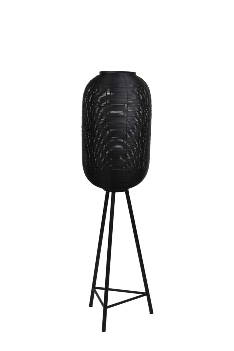 Lámpara de pie negra con base Light & Living Tomek – H. 136 cm - Imagen 2