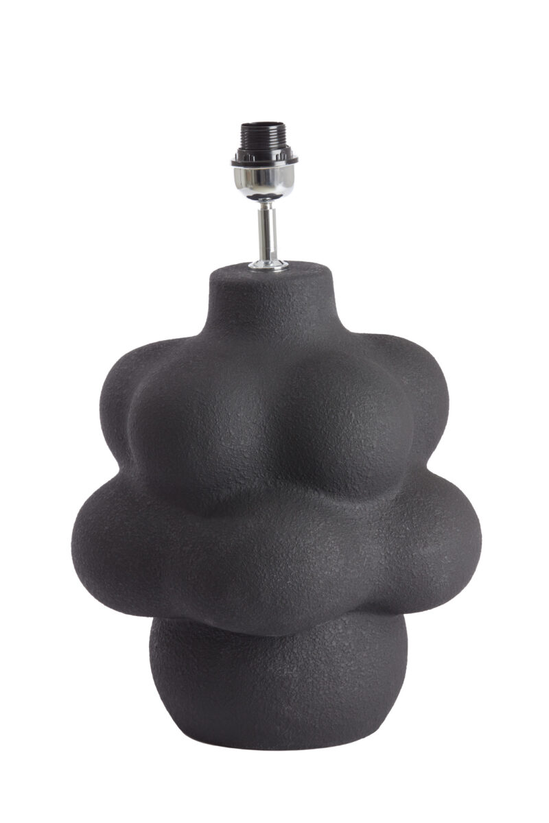 Base de lámpara de mesa negra moderna Light & Living Carilo - H. 50 cm - Imagen 2