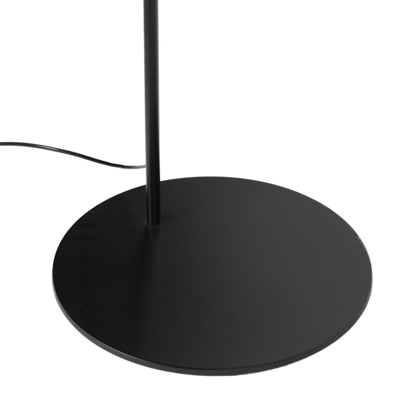 Lámpara minimalista negra con pantalla textil Anne Lighting Curve - Imagen 3