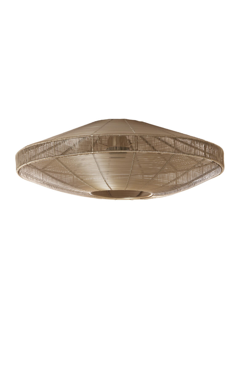 Lámpara de techo en forma de plato de ratán Light & Living Bahala – An. 51 cm - Imagen 2