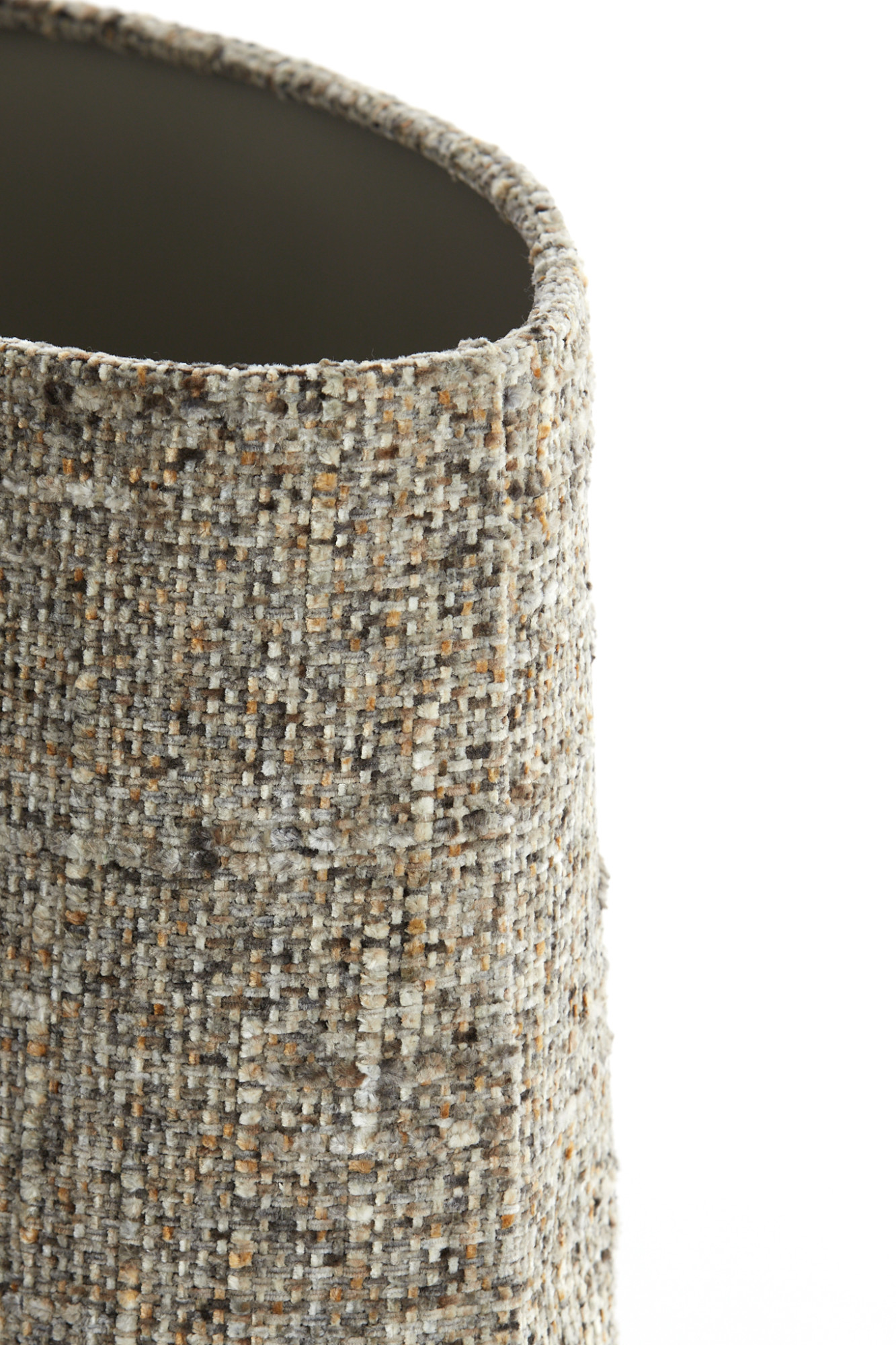 Pantalla de lámpara cilíndrica tapizada en beige Light & Living Osire - Imagen 5