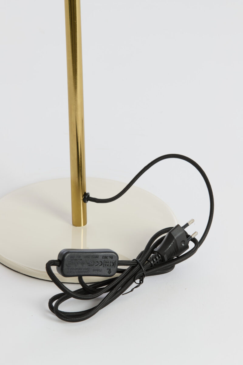 Lámpara de mesa moderna blanco-dorado Light & Living Surin - H. 47 cm - Imagen 7