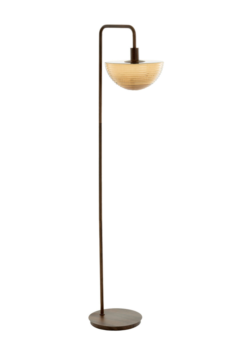 Lámpara de pie vintage con pantalla ámbar Light & Living Baylie - H. 165 cm - Imagen 3