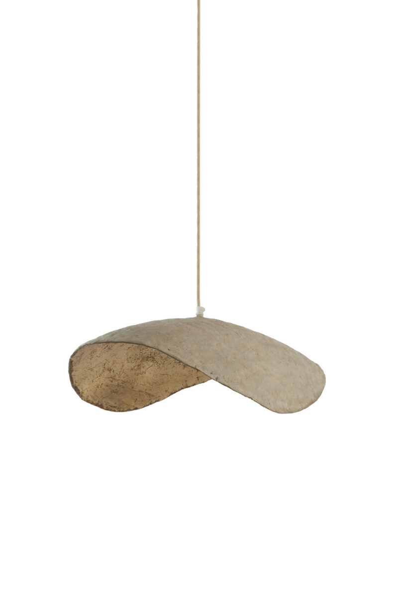 Lámpara orgánica beige compacta Light & Living Lonia - Ø 43 cm - Imagen 2