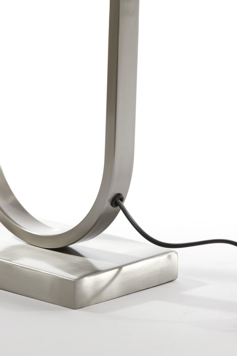 Base de lámpara ovalada de plata Light & Living Jamiri - H. 45 cm - Imagen 6