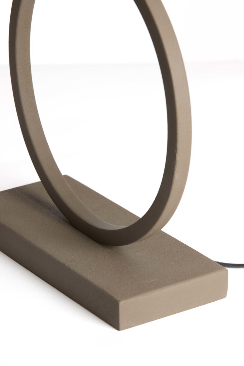Base de lámpara minimalista en forma de círculo Light & Living Liva - H. 43 cm - Imagen 6