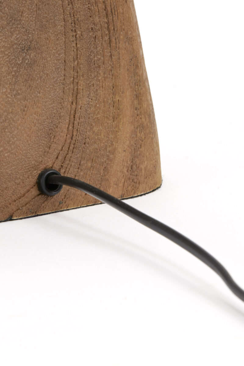 Base de lámpara de madera con casquillo Light & Living Kardan - H. 19 cm - Imagen 9