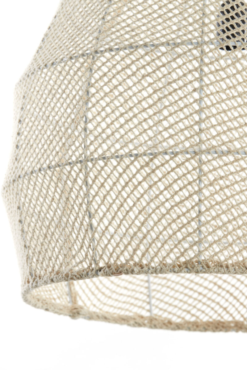 Lámpara tejida beige con aspecto de ratán Light & Living Makassar - Ø 50 cm - Imagen 3