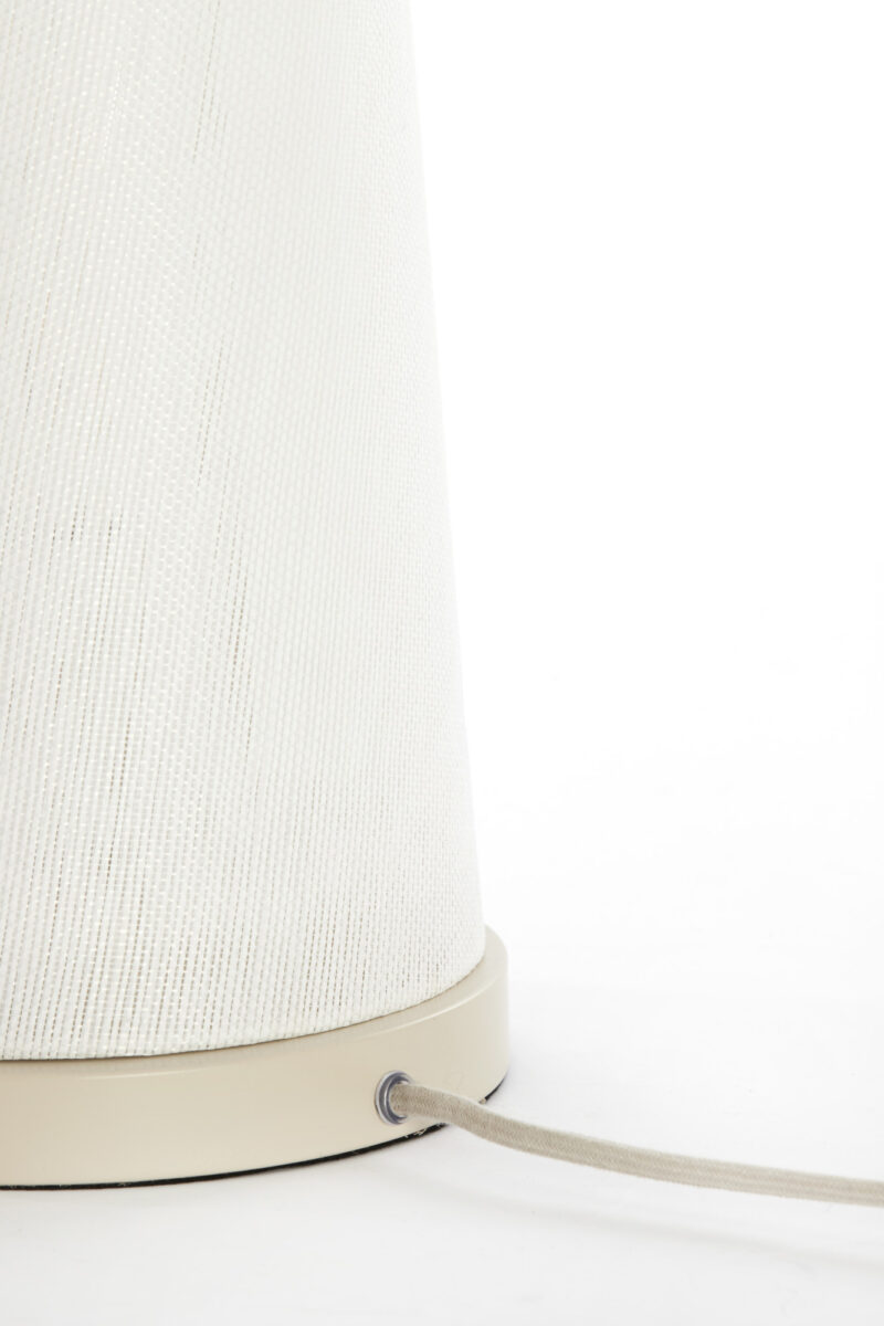 Lámpara de mesa blanca marfil Light & Living Fyon - H. 45 cm - Imagen 5