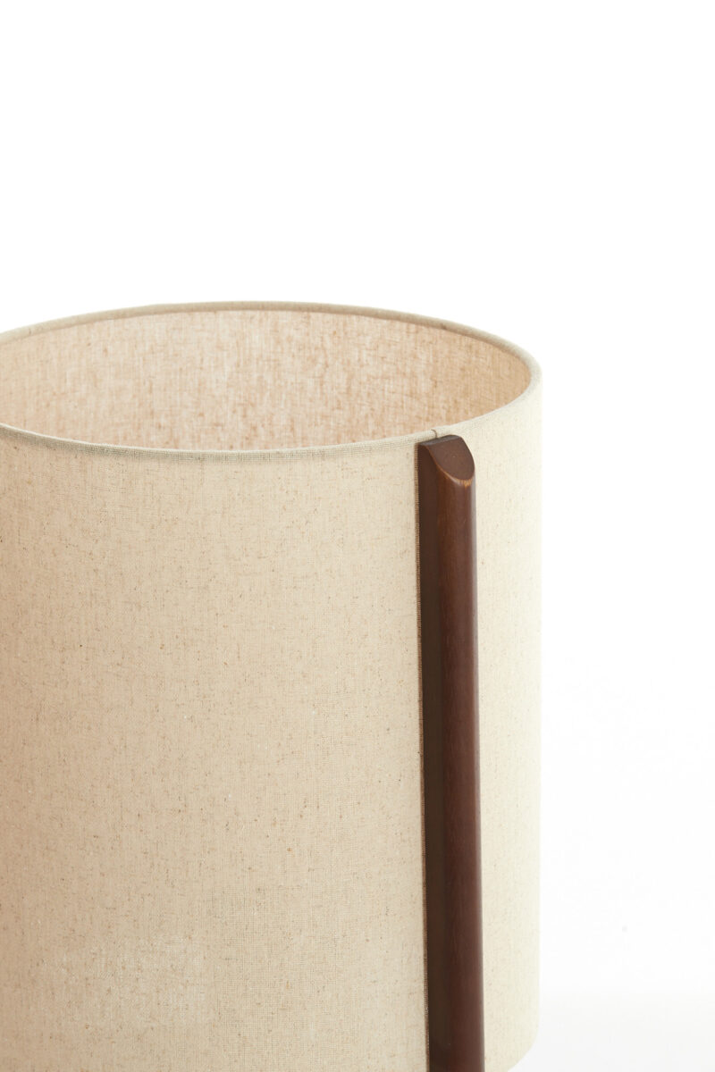 Lámpara de mesa con tejido en tono natural Light & Living Litto – H. 44 cm - Imagen 4