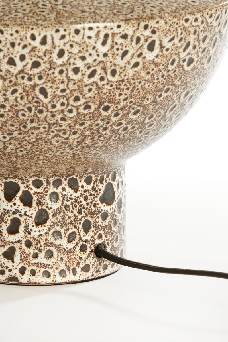 Base de lámpara de cerámica con textura única Light & Living Yasur - H. 22 cm - Imagen 5