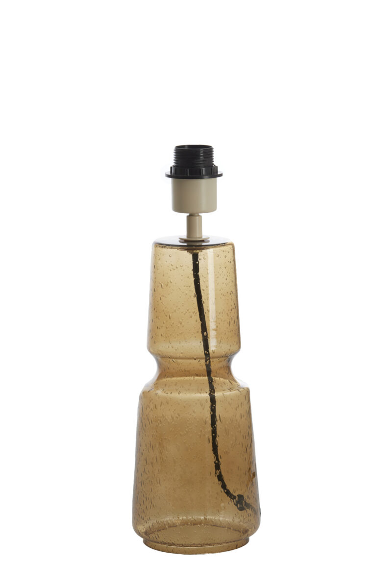 Base de lámpara de vidrio color ámbar para interiores Light & Living Labin - H. 39 cm - Imagen 2