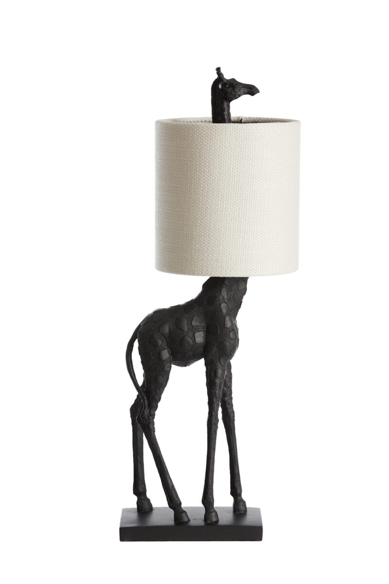 Lámpara jirafa con pantalla blanca Light & Living Giraffe – H. 68 cm - Imagen 2