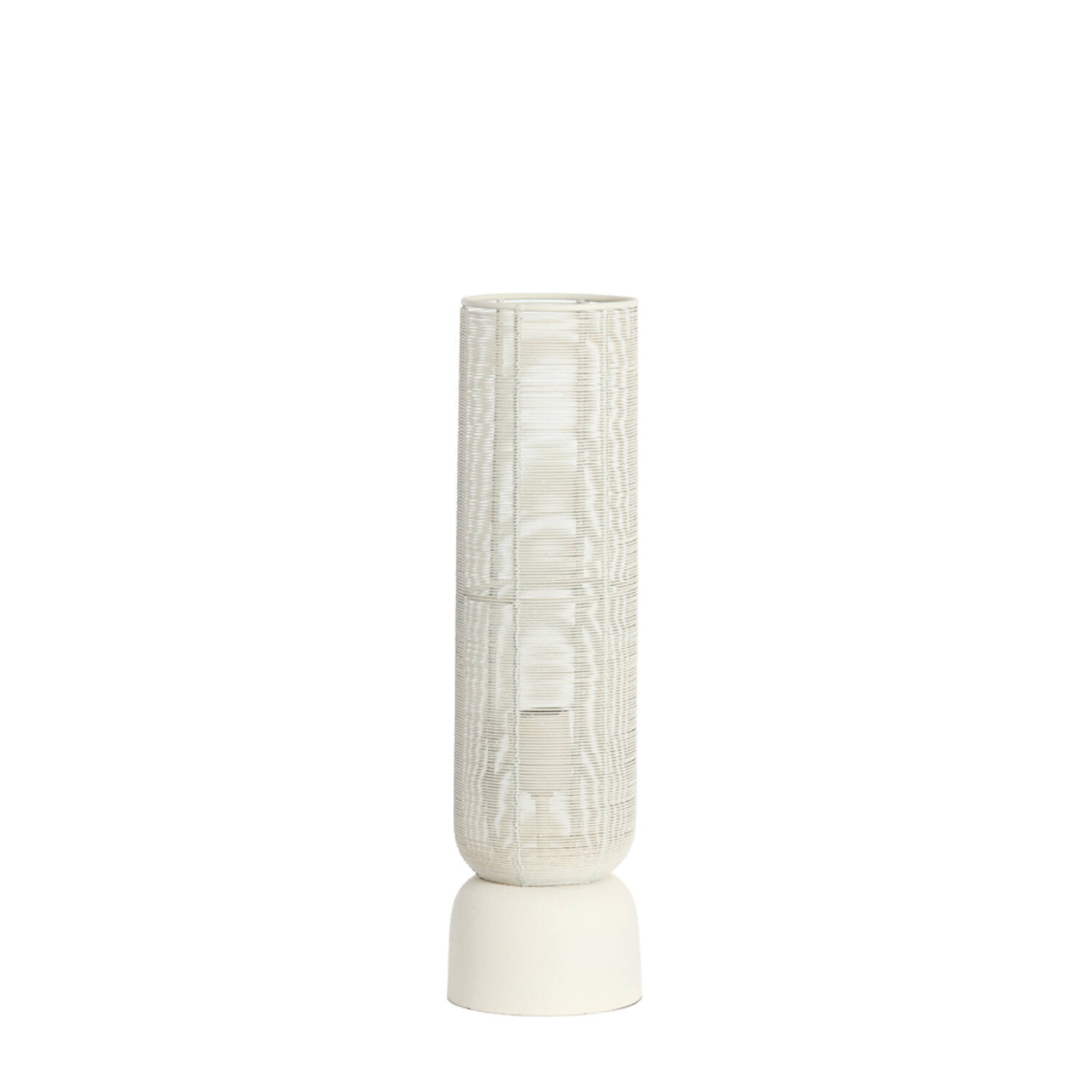 Base de lámpara en forma de cilindro en blanco Light & Living Lezuza - H. 49,5 cm