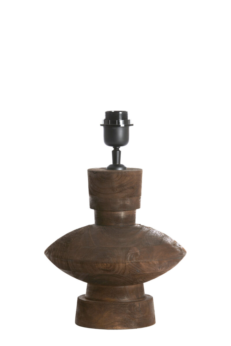 Base de lámpara de madera diseño Light & Living Fiera - H. 25 cm - Imagen 2