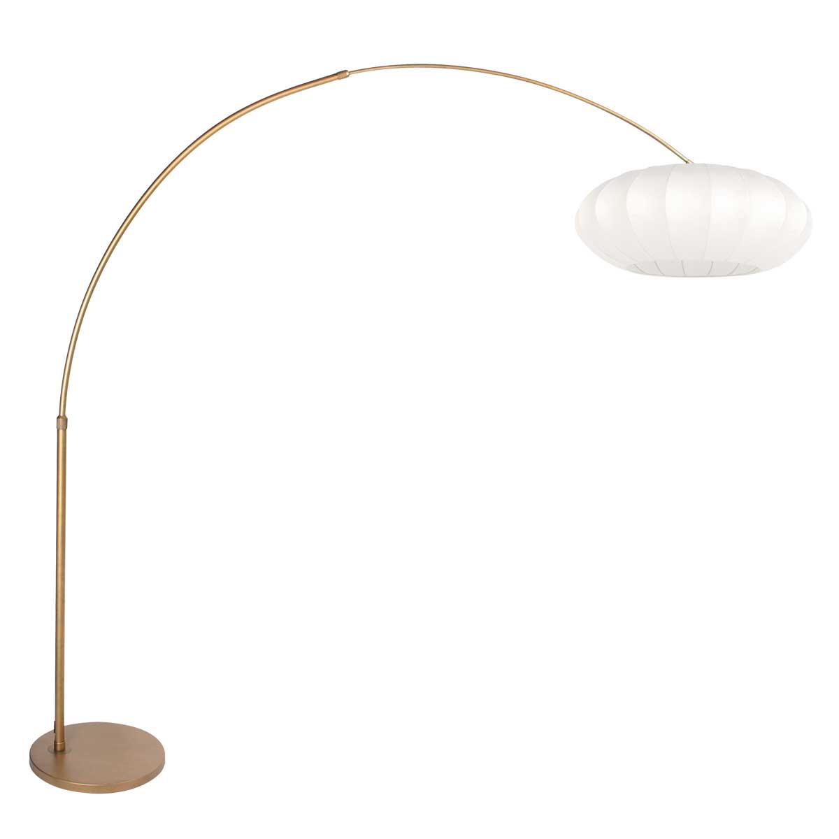 Lámpara bronce con pantalla de lino blanco Steinhauer Sparkled Light