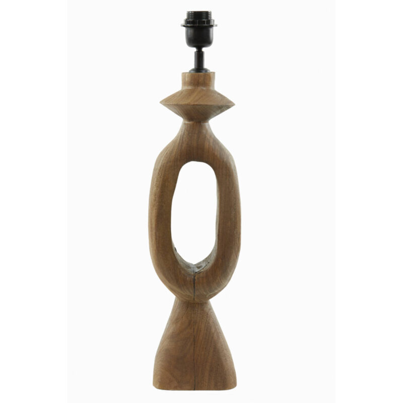 Base de lámpara de madera diseño ovalado Light & Living Django - H. 58 cm