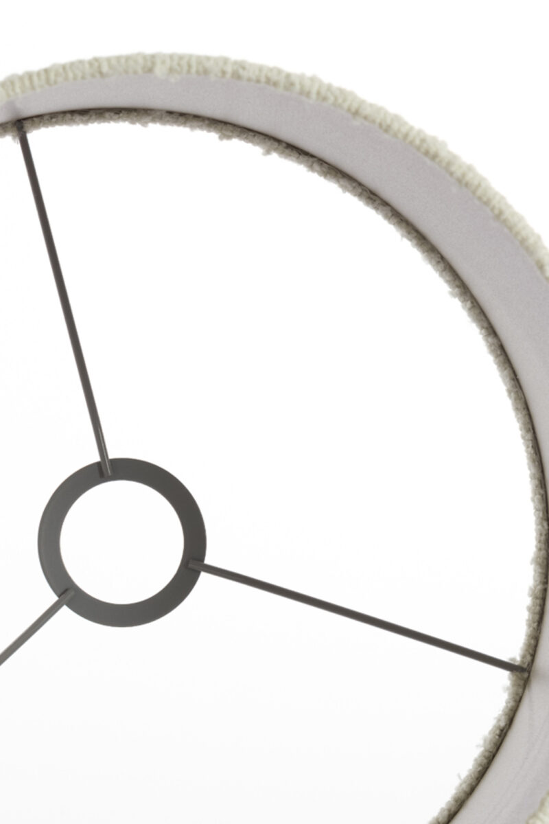 Pantalla de lámpara de lino color crema Light & Living Bolero - Ø 30 cm - Imagen 6