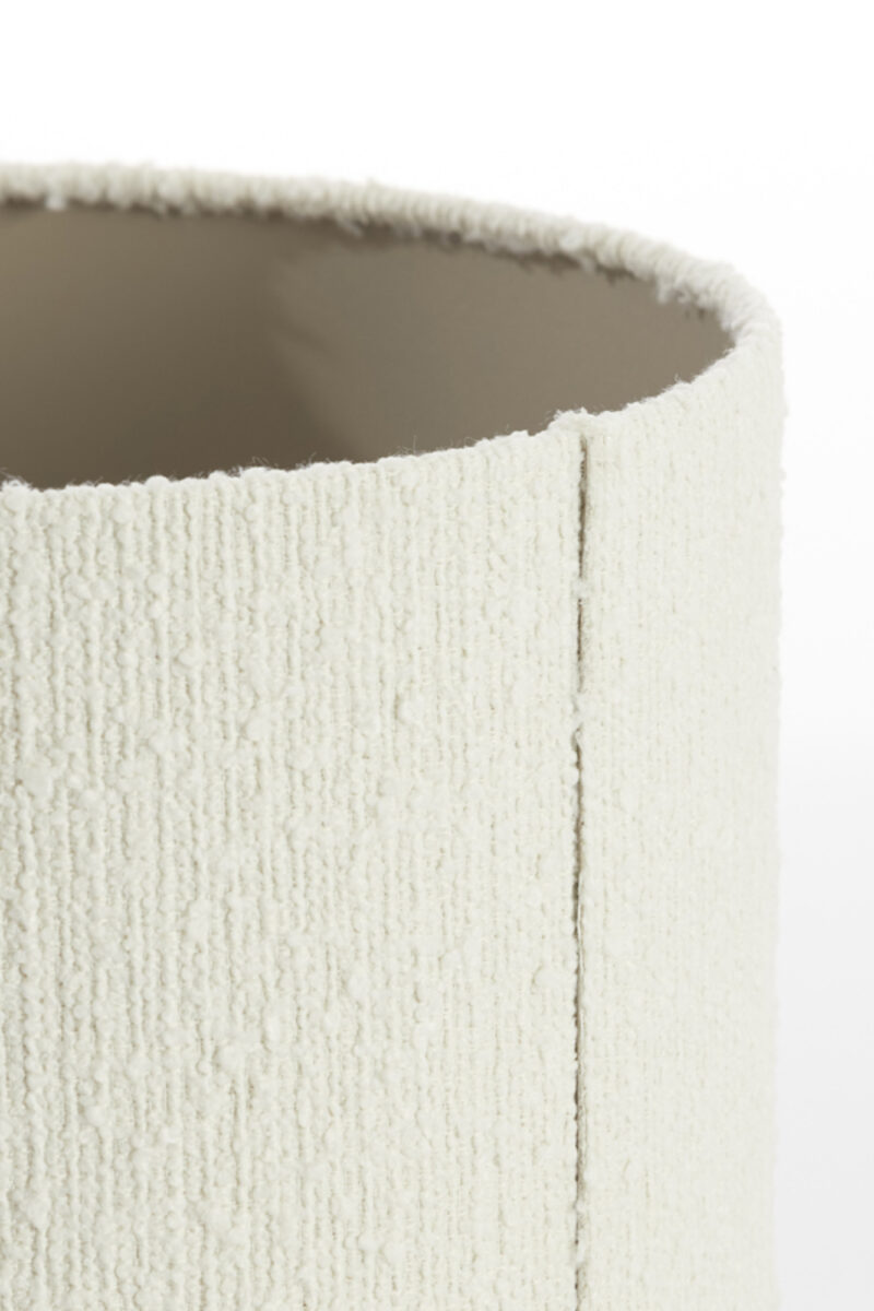 Pantalla de lámpara de lino color crema Light & Living Bolero - Ø 30 cm - Imagen 7