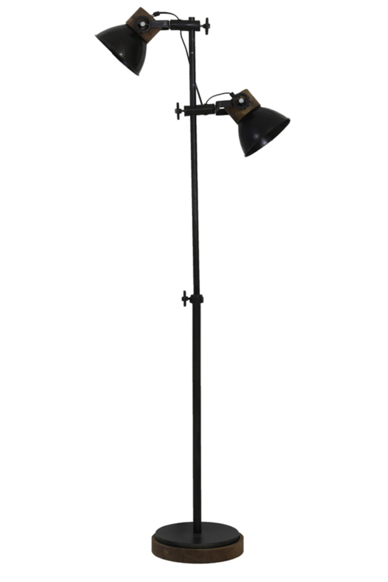 Lámpara de pie industrial negra Light & Living Jody - H. 165 cm - Imagen 2