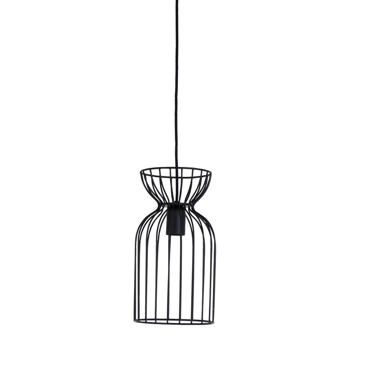 Lámpara de jaula metálica negra Light & Living Lazar - Ø 18 cm