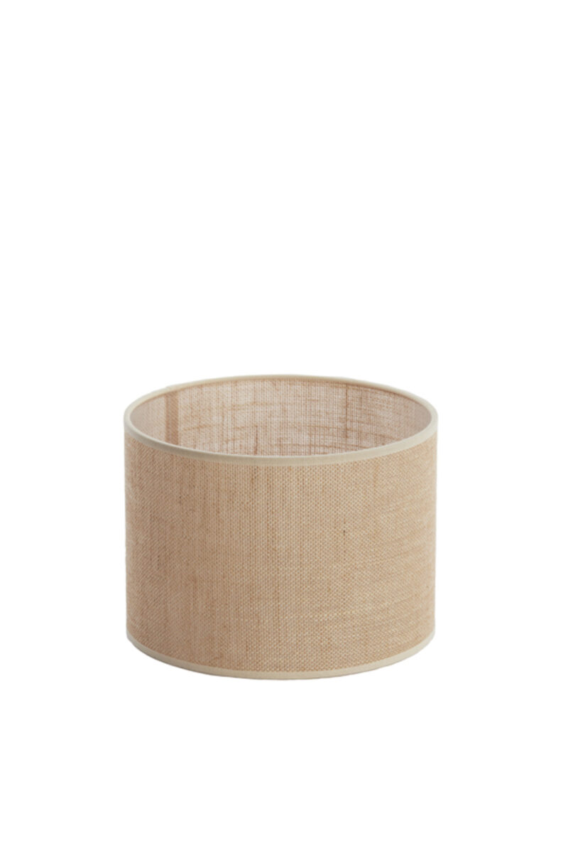 Pantalla de lámpara cilíndrica beige para iluminación ambiental Light & Living Sendai - Ø 25 cm - Imagen 3