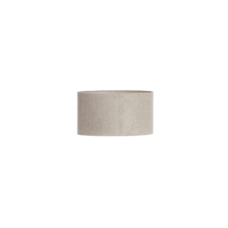 Pantalla de lámpara en forma de cilindro beige Light & Living Brandy - H. 25 cm