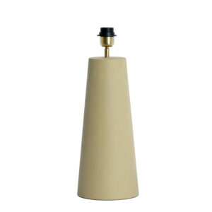 Base de lámpara cónica beige Light & Living Yelos - H. 43 cm