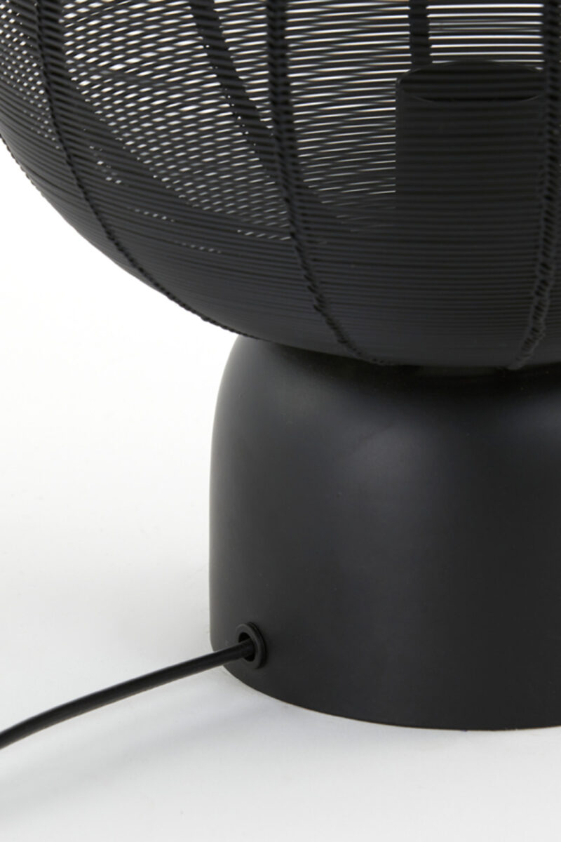 Lámpara de mesa negra diseño de alambre Light & Living Suneko – H. 34 cm - Imagen 8