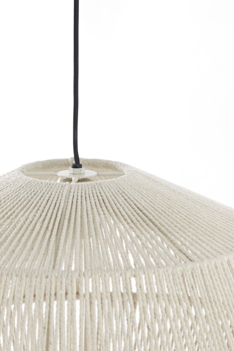 Lámpara de alambre en color crema Light & Living Deya - Ø 49 cm - Imagen 5