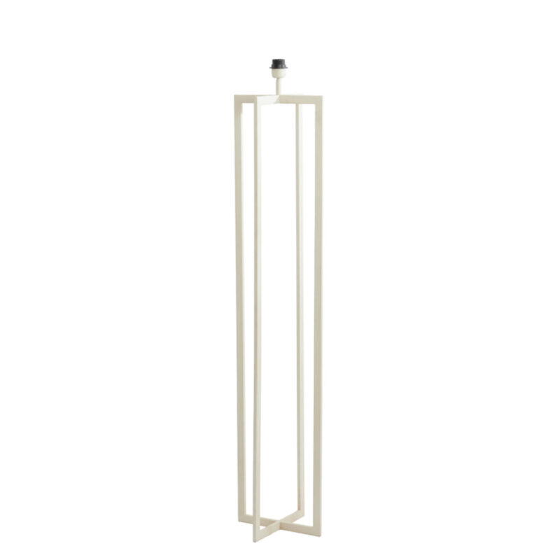 Base de lámpara larga cuadrada blanca Light & Living Mace - H. 140 cm
