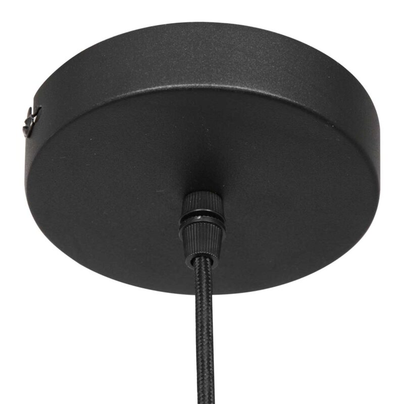 Lámpara colgante compacta negra con vidrio ahumado Steinhauer Glimsy - Ø 22 cm - Imagen 10