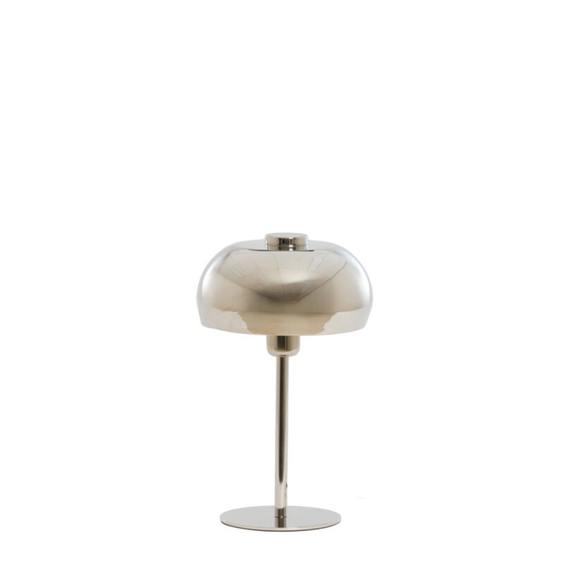 Lámpara de mesa de color metálico en forma de bola Light & Living Surin - H. 34 cm