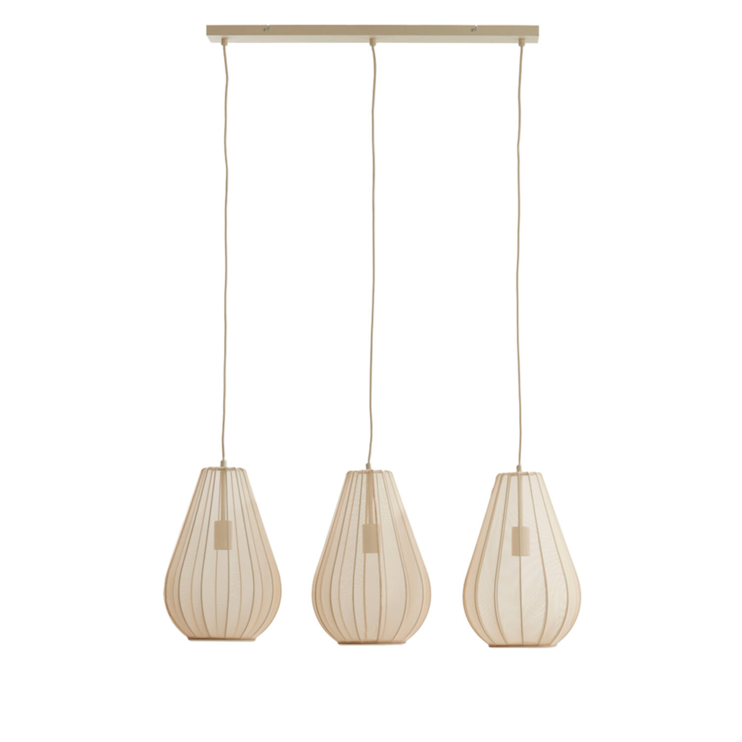 Conjunto de lámparas colgantes de hilo beige Light & Living Itela – An. 80 cm