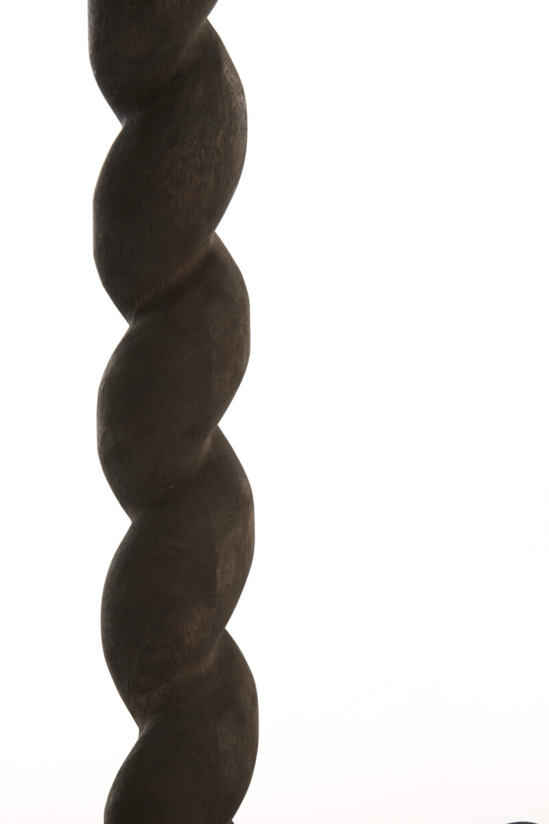 Base de lámpara negra retorcida Light & Living Nanno - H. 45 cm - Imagen 4