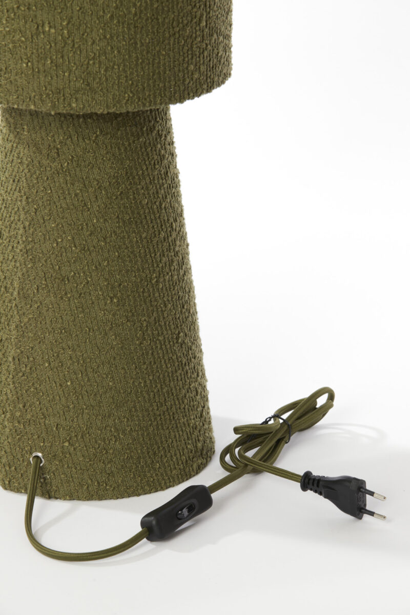 Lámpara de mesa cilíndrica verde Light & Living Mikkel - H. 58 cm - Imagen 8