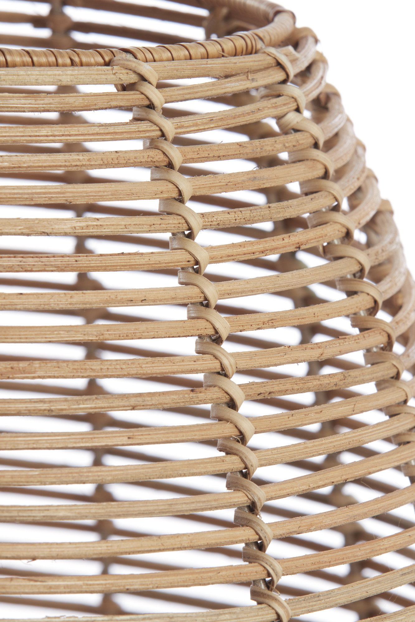 Pantalla de lámpara de ratán de tono natural Light & Living Latvia - Imagen 5