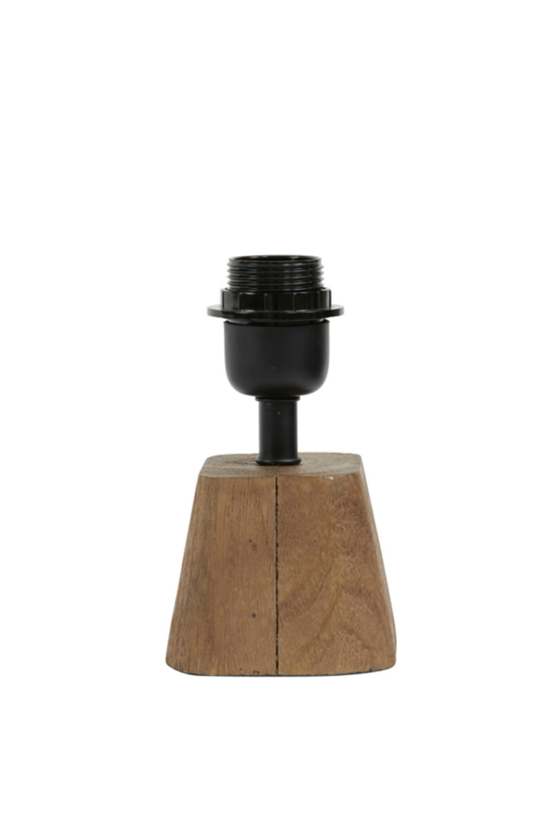 Base de lámpara de madera con casquillo Light & Living Kardan - H. 19 cm - Imagen 6