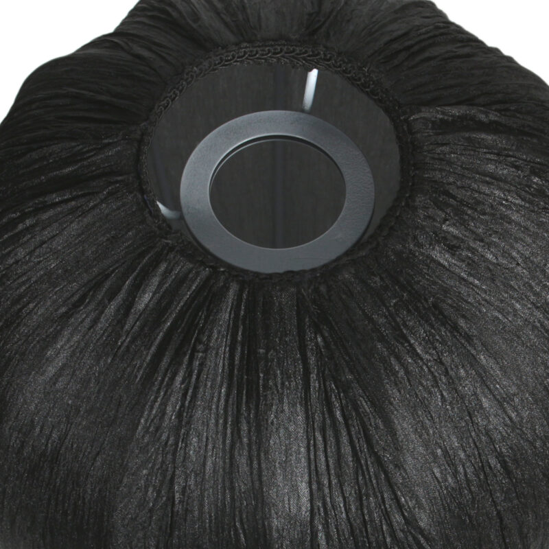 Pantalla de gota negra de tela acanalada Mexlite – Ø 25 cm - Imagen 6