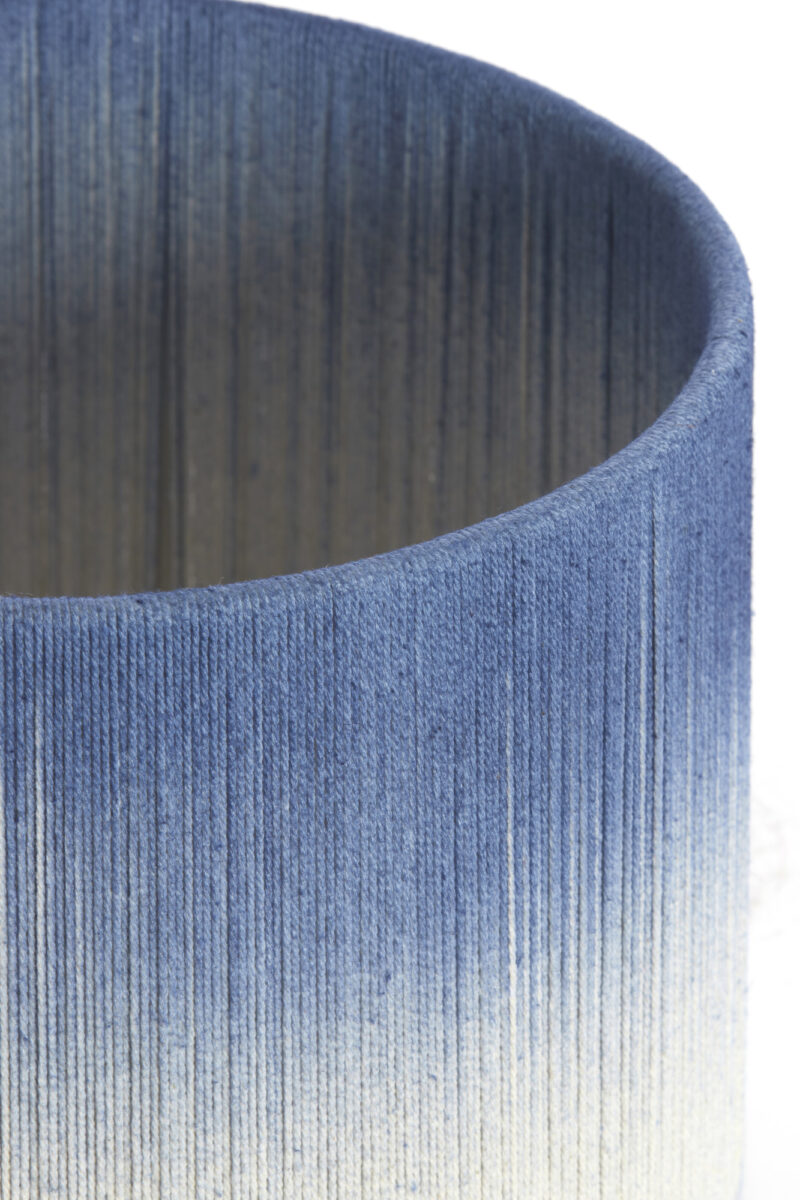 Pantalla de lámpara de ombre azul en forma de cilindro Light & Living Tossa - Ø 25 cm - Imagen 4