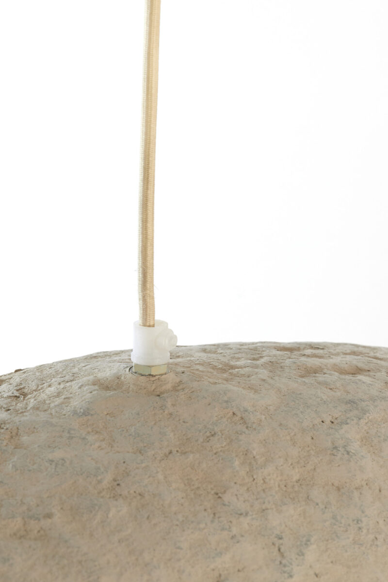 Lámpara orgánica beige compacta Light & Living Lonia - Ø 43 cm - Imagen 7
