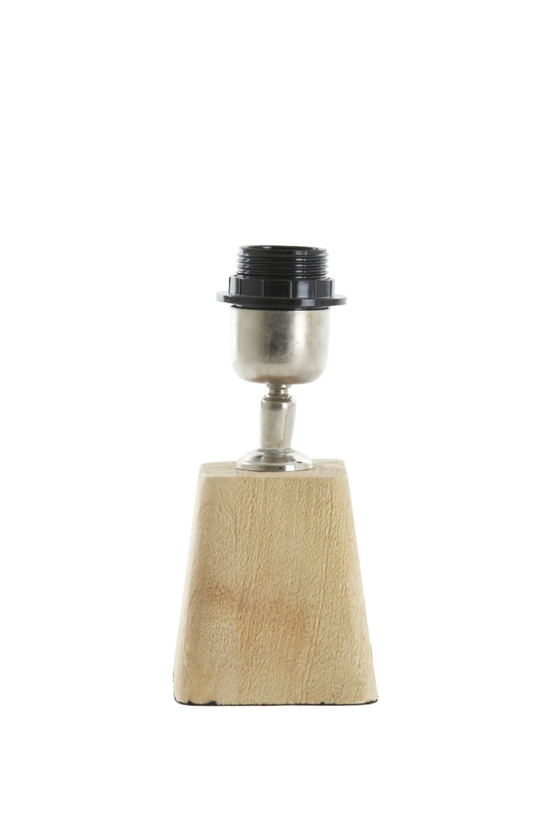 Base de lámpara de madera cuadrada Light & Living Kardan - H. 15 cm - Imagen 4