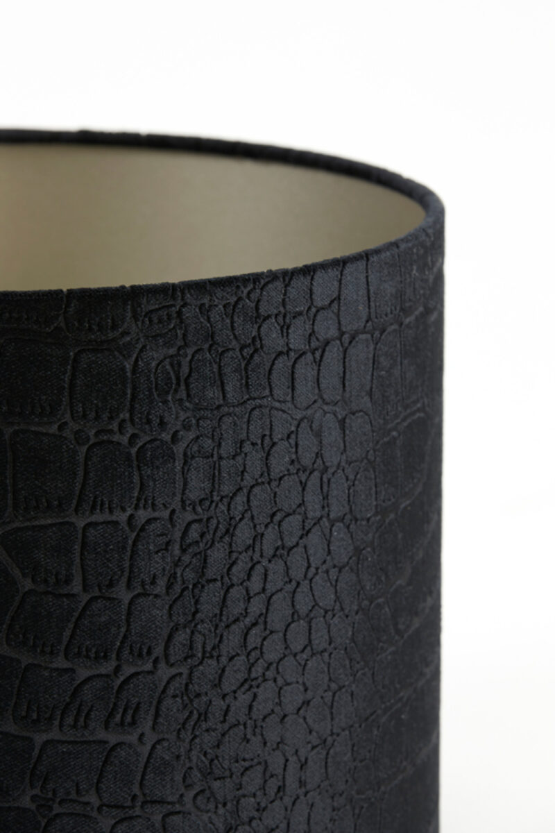 Pantalla negra de lámpara con estampado de cocodrilo Light & Living Praya - Ø 20 cm - Imagen 4