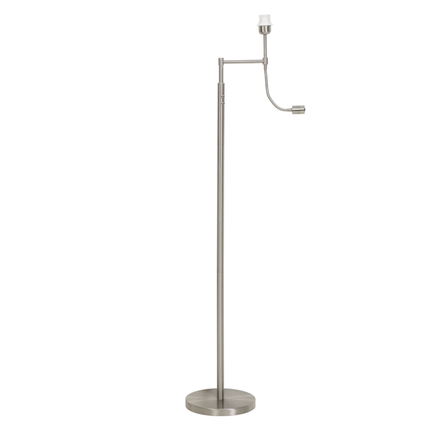 Estructura metálica color acero con luz de lectura Light & Living Calgary – H. 138 cm