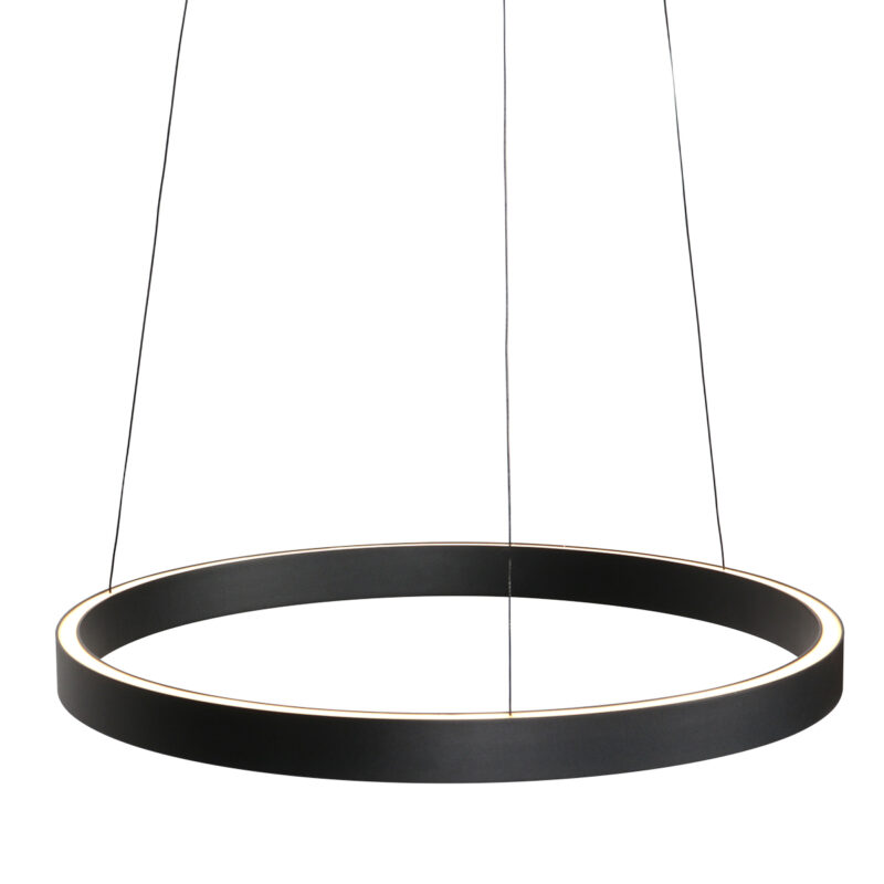 Lámpara LED colgante negra de diseño ajustable en forma de aro Steinhauer Mykty - Imagen 5
