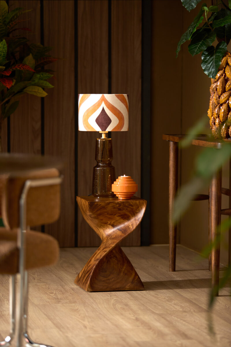 Pantalla de lámpara de patrón retro en forma de cilindro Light & Living Cookie - Ø 25 cm - Imagen 4