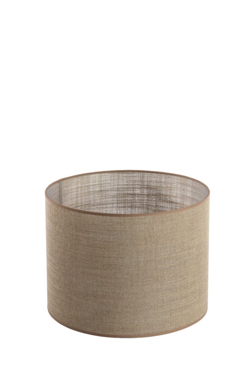 Pantalla de lámpara de tela cilíndrica beige Light & Living Caden - Ø 40 cm - Imagen 3