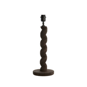Base de lámpara negra retorcida Light & Living Nanno - H. 45 cm