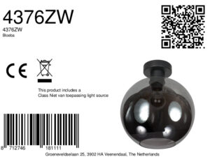 plafónnegroconboladevidrioahumadosteinhauerbloeba-ø30-8a