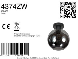 plafónesféricodevidrioahumadosteinhauerbloeba-ø20-8a